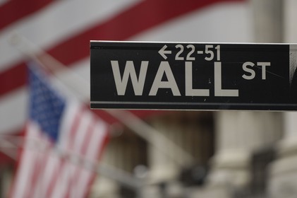 Etats-Unis, New York, Manhattan, plaque de rue de Wall Street