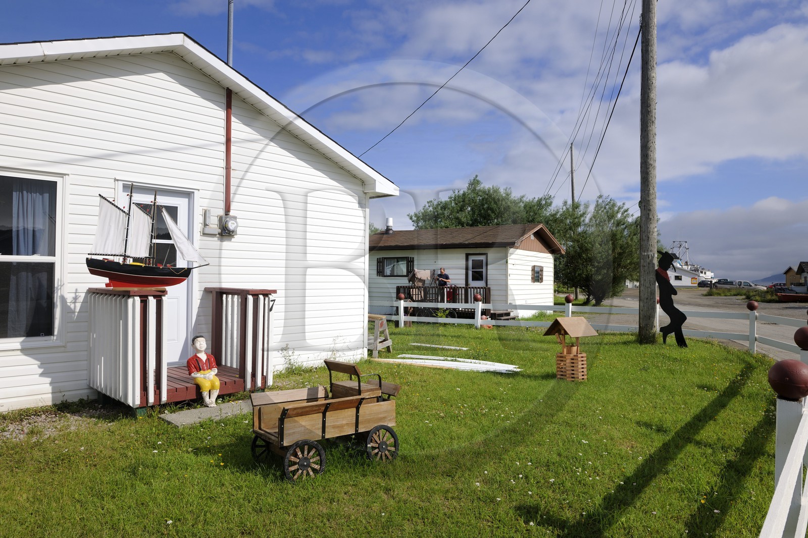 Canada, province de Terre-Neuve et Labrador, Ile de Terre-Neuve, fjord de Corner Brook, sur les traces du capitaine Cook, village de pêcheurs Frenchman's Cove Canada, province de Terre-Neuve et Labrador, Ile de Terre-Neuve, fjord de Corner Brook, sur les traces du capitaine Cook, village de pêcheurs Frenchman's Cove