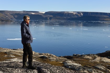 Groenland, cote Nord-Ouest, Smith sound au nord de la baie de Baffin, Inglefield Land, site de Etah dans le Foulke fjord, campement inuit aujourd'hui abandonné qui servit de base à plusieurs expéditions polaires