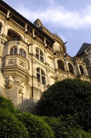 France, Loir et Cher, Loire Valley listed as World Heritage by UNESCO, Chateau de Blois, facade of the Loges in Francois I Wing