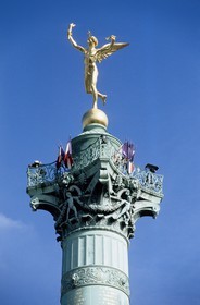 France, Paris (75), génie de la Colonne de Juillet, place de la Bastille