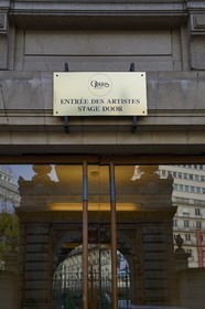 France, Paris, Garnier Opera, stage door