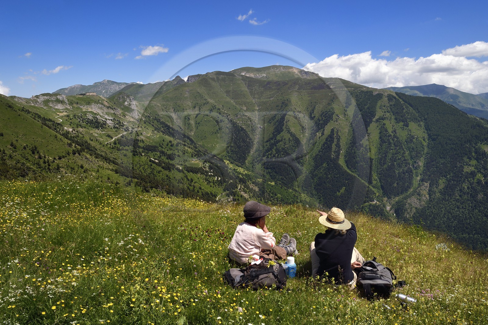 France, Alpes-Maritimes (06), le Fort Central au Col de Tende (1871m), fortifications construites par les Italiens en 1881