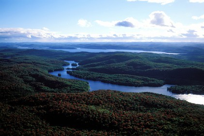 Canada, province de Québec, Réserve faunique de la Vérendrye (vue aérienne)