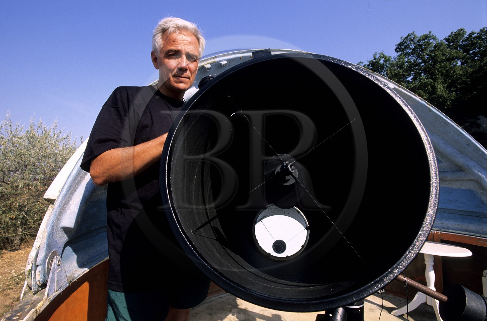 France, Gers (32), Saint-Clar-de-Lomagne, Bruno Monflier créateur de la Ferme aux étoiles et coorganisateur du festival de Fleurance