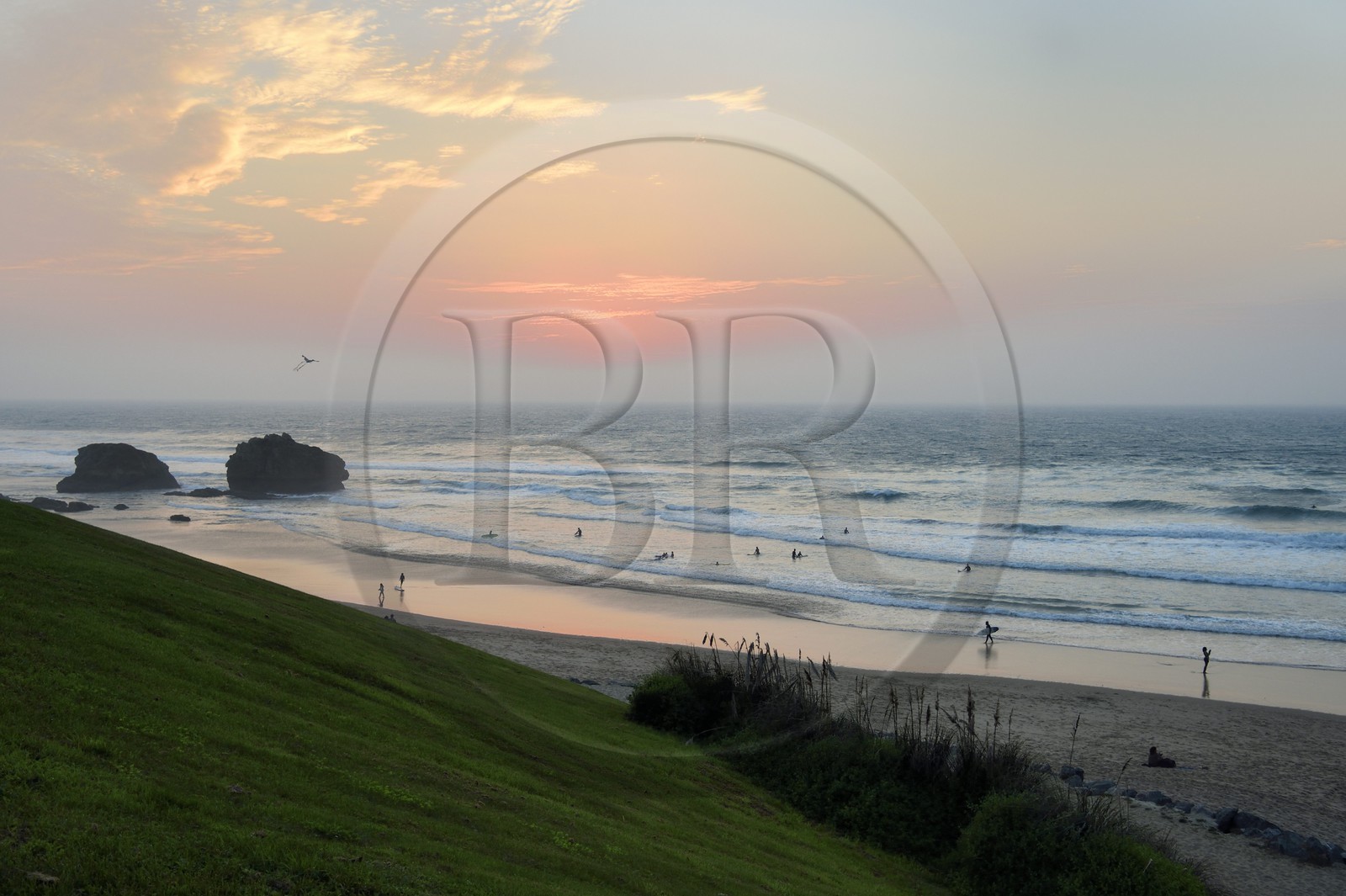 France, Pyrénées-Atlantiques (64), Pays-Basque, Biarritz, plage de la Milady