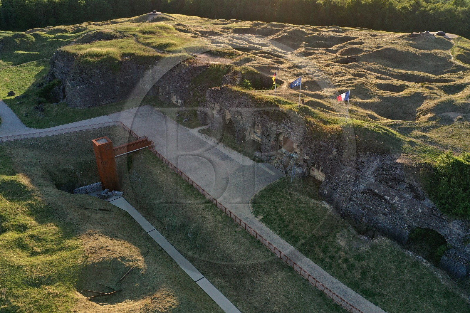France, Meuse (55), Douaumont, fort de Douaumont, pi