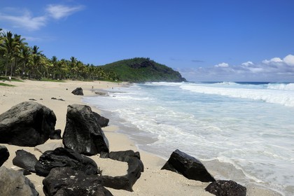 France, île de la Réunion, la côte sud, plage de Grand-Anse