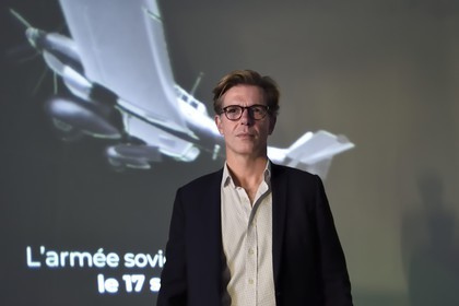 France, Calvados (14), Caen, le Mémorial pour la Paix, Franck Moulin, directeur adjoint du Mémorial