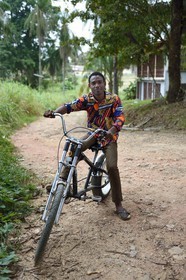 Gabon, Province du Moyen-Ogooué, Lambaréné, Hopital Albert Schweitzer, malade du Sida