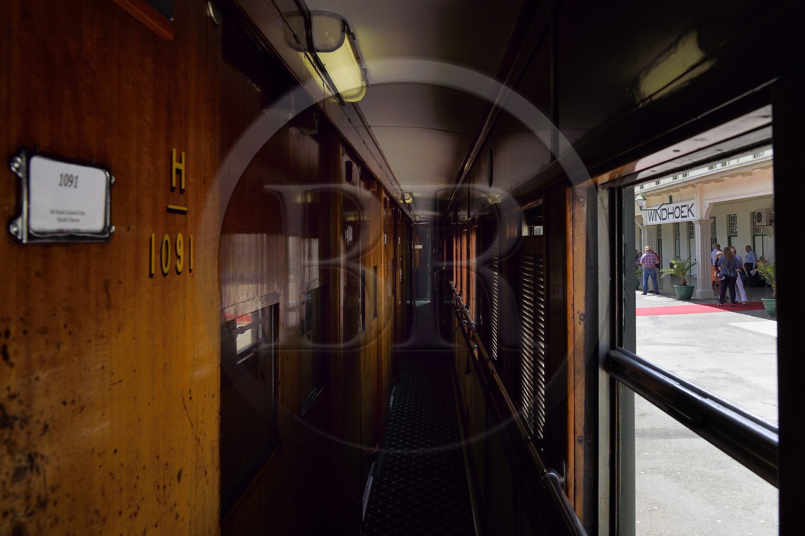 Namibie, région de Khomas, Windhoek, le train Shongololo express, le wagon-lits