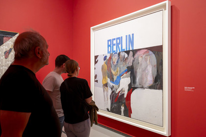 France, Paris, Bois de Boulogne, the Louis Vuitton Foundation by architect Frank Gehry, David Hockney exhibition 25, Berlin: A Souvenir (1962)