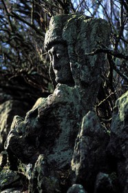 France, Ille-et-Vilaine (35), Rotheneuf, les rochers sculptés de l' abbé Fouré (entre 1870 et 1900)