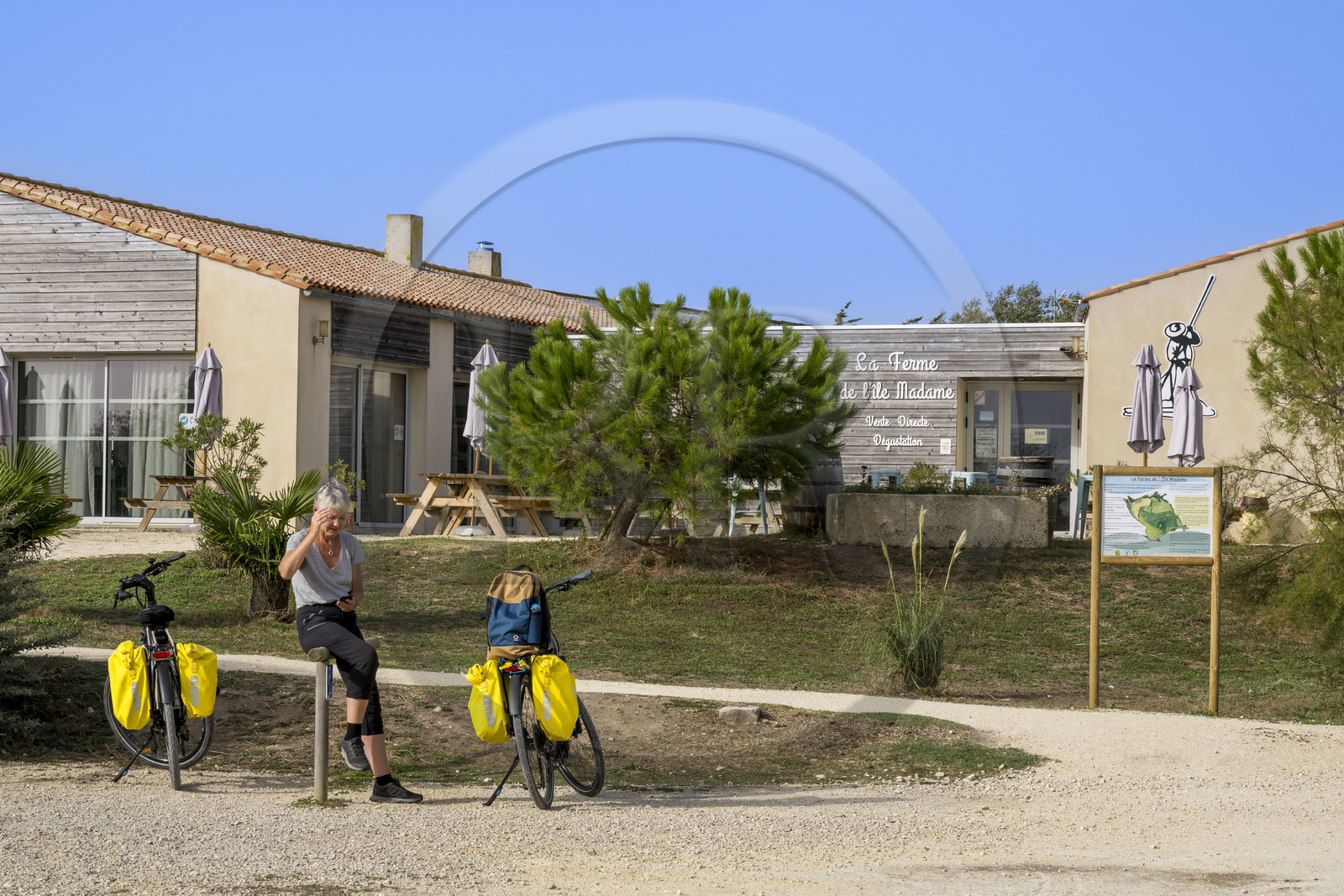 France, Charente-Maritime (17), Port-des-Barques, Ile Madame, la Ferme Aquacole de l'Ile Madame