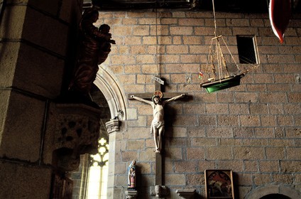 France, Côtes-d'Armor (22), Ploumanach (region of Perros-Guirrec), ex-voto à la chapelle de la Clarté