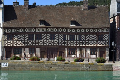 France, Seine-Maritime (76), Côte d'Albatre, Pays de Caux, Saint-Valery-en-Caux, la maison à colombage dite Henri IV (1540) appelée aussi maison Ladiré