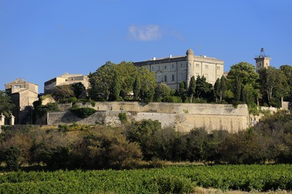 France, Gard, region of the Pays d'Uzege, Saint-Siffret castle