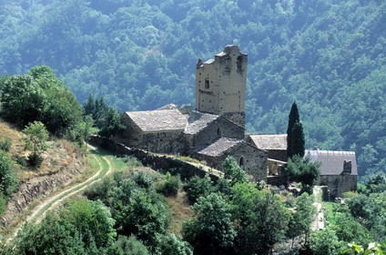 France, Pyrenees Orientales, Conflent region, small village of Evol