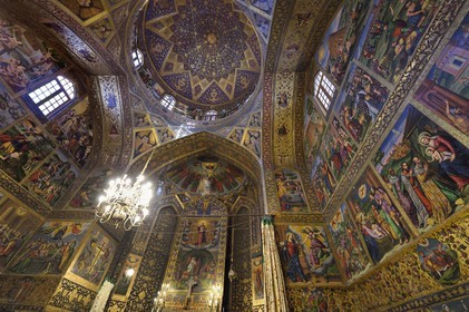 Iran, Isfahan Province, Isfahan, New Julfa Armenian district (Nor Djoura), Holy Savior Cathedral also known as Vank Cathedral, church of St. Joseph of Arimathea