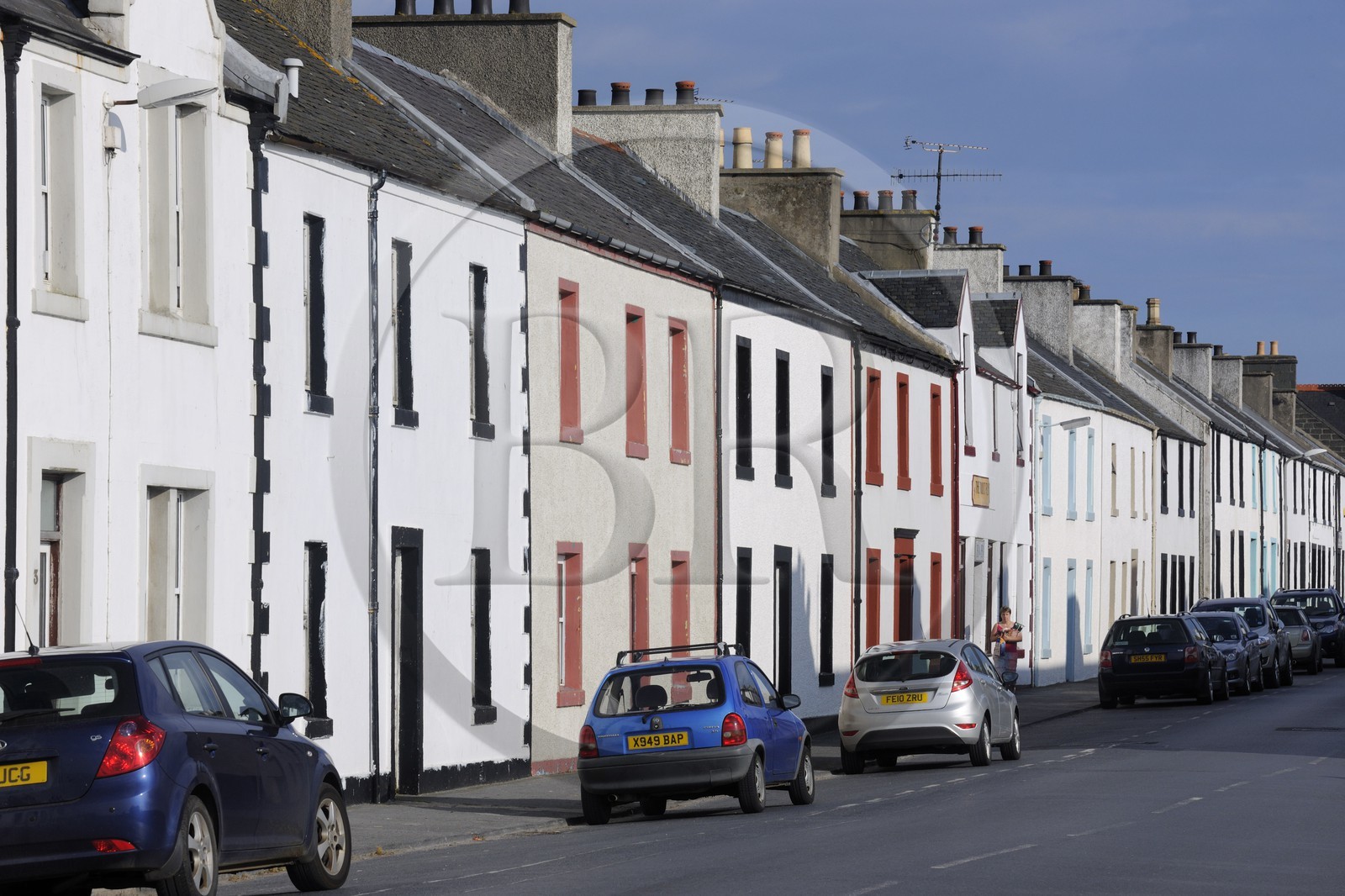 Royaume-Uni, Ecosse, Hébrides intérieures, Ile de Islay, la rue principale de Port Ellen