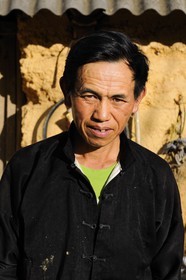 Vietnam, Lao Cai province, Bac Ha district, farmer from the Flower Hmong minority group