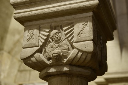France, Meuse, Verdun, district of Ville Haute (Upper Town), Cathedral of the 10th century, eastern crypt