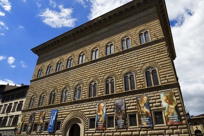 Italy, Tuscany, Florence, listed as World Heritage by UNESCO, the Renaissance palace Palazzo Strozzi