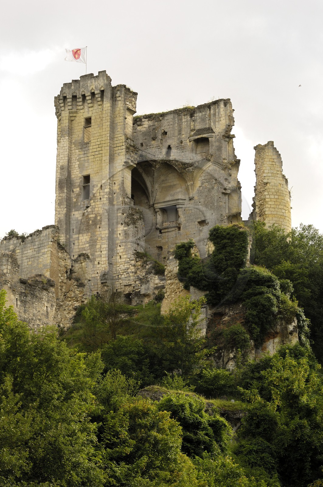 France, Loir-et-Cher (41), Lavardin, labellisé Les Plus Beaux Villages de France, ruines du chateau