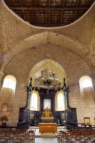 France, Dordogne, Périgord Vert, Saint Jean de Cole, labelled Les Plus Beaux Villages de France (The Most beautiful Villages of France), Saint Jean Baptiste church
