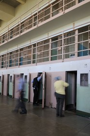 Etats-Unis, Californie, San Francisco, cellules du Q.H.S. de la prison d'Alcatraz