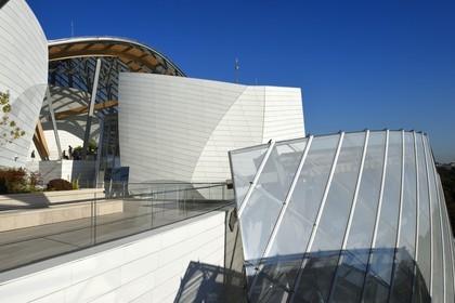 France, Paris, Louis Vuitton Foundation by architect Frank Gehry (a special authorization is required before publication)