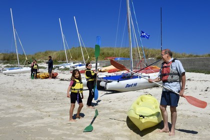 France, Finistère (29), Ile-de-Batz, plage de Pors An Iliz
