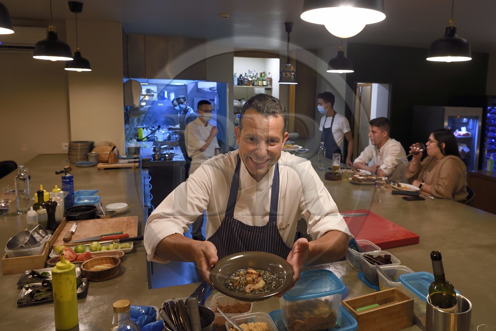 Portugal, Ile de Madère, Funchal, Julio Pereira le chef du restaurant Kampo Flavours