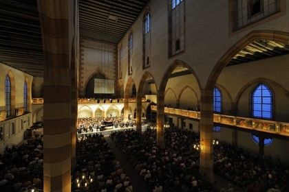 France, Haut-Rhin (68), Colmar, concert de musique classique dans le temple protestant Saint-Matthieu