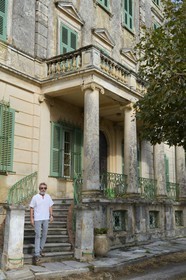 France, Haute Corse, Cap Corse, Rogliano, the palazzu Nicrosi (Palazzi or House of American), Jean-Noël Luigi who runs the renowned winery Clos Nicrosi