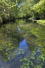 France, Charente (16), Bassac, la Guirlande creusé par les moines au XIème siècle, un affluent de la Charente