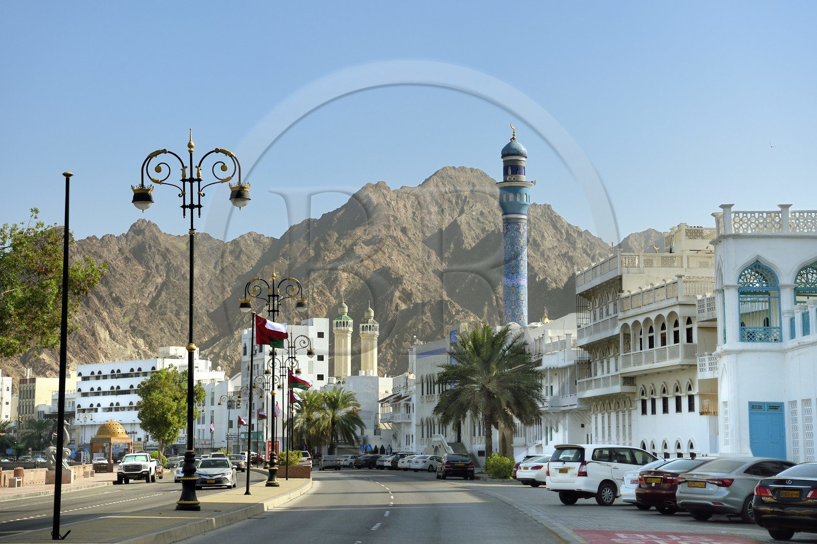 Sultanat d'Oman, Mascate, vieux Mascate, corniche de Mutrah, le front de mer