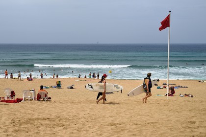 Spain, Basque Country, Vizcaya Province, Gernika-Lumo region, Urdaibai estuary Biosphere Reserve, Ibarrangelu, Laga beach