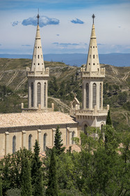 France, Bouches-du-Rhône (13), Tarascon, La Montagnette, abbaye Saint-Michel de Frigolet (XIIe siècle)