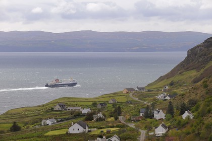 Royaume-Uni, Ecosse, région des Highlands, les Hébrides, île de Skye, Trotternish, port de Uig