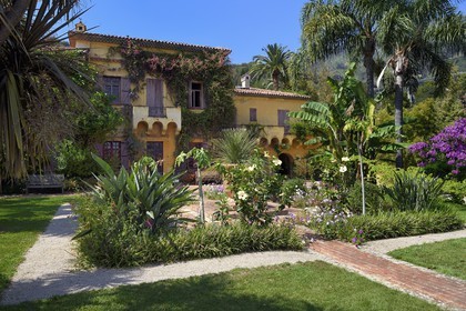 France, Alpes-Maritimes (06), Menton, villa du Jardin botanique exotique du Val Rahmeh
