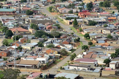 Afrique du Sud, province de Gauteng, Johannesburg, Soweto, le quartier d'Orlando dans le township