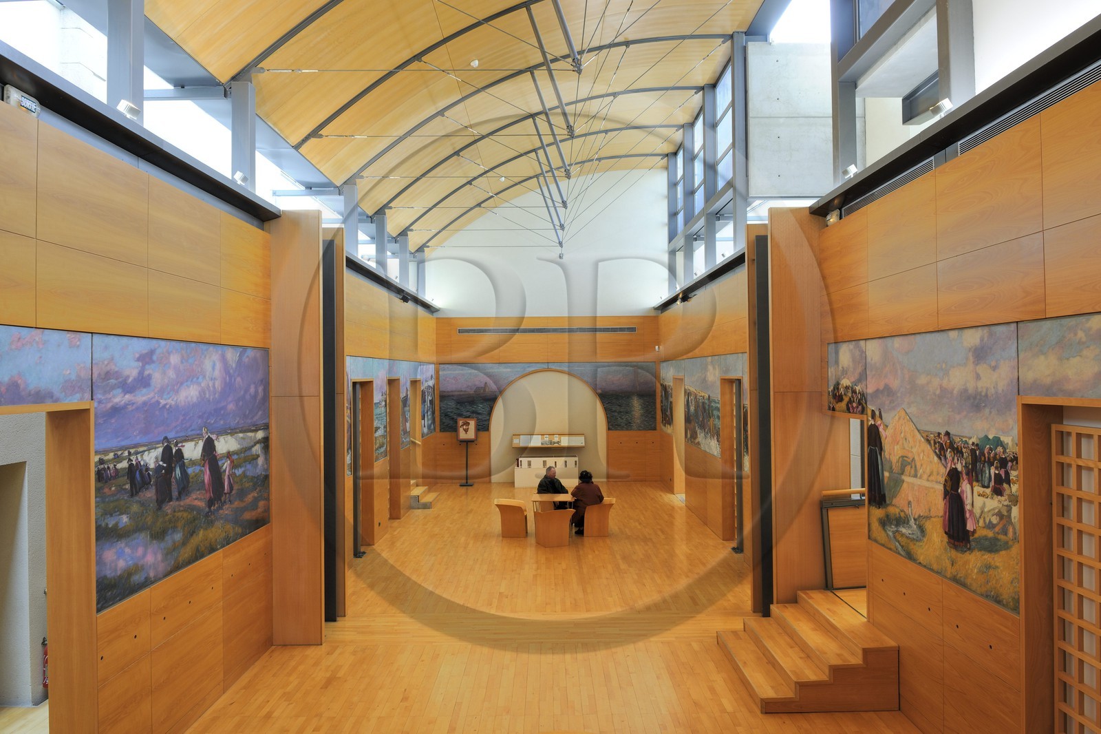 France, Finistère (29), Quimper, musée des Beaux Arts, reconstitution des fresques du restaurant de l'épée France, Finistère (29), Quimper, musée des Beaux Arts, reconstitution des fresques du restaurant de l'épée