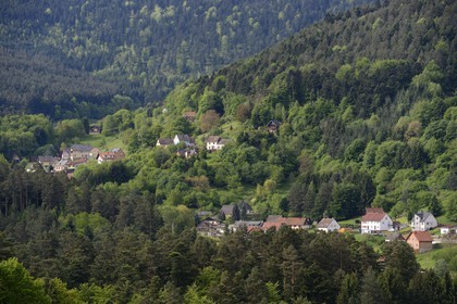 France, Bas Rhin, Wangenbourg-Engenthal, the village in the Vosges mountains