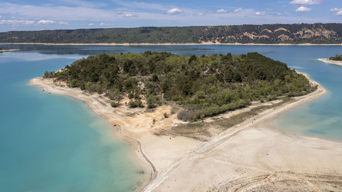 France, Var (83), Parc Naturel Régional du Verdon, Les-Salles-sur-Verdon, lac de Sainte Croix