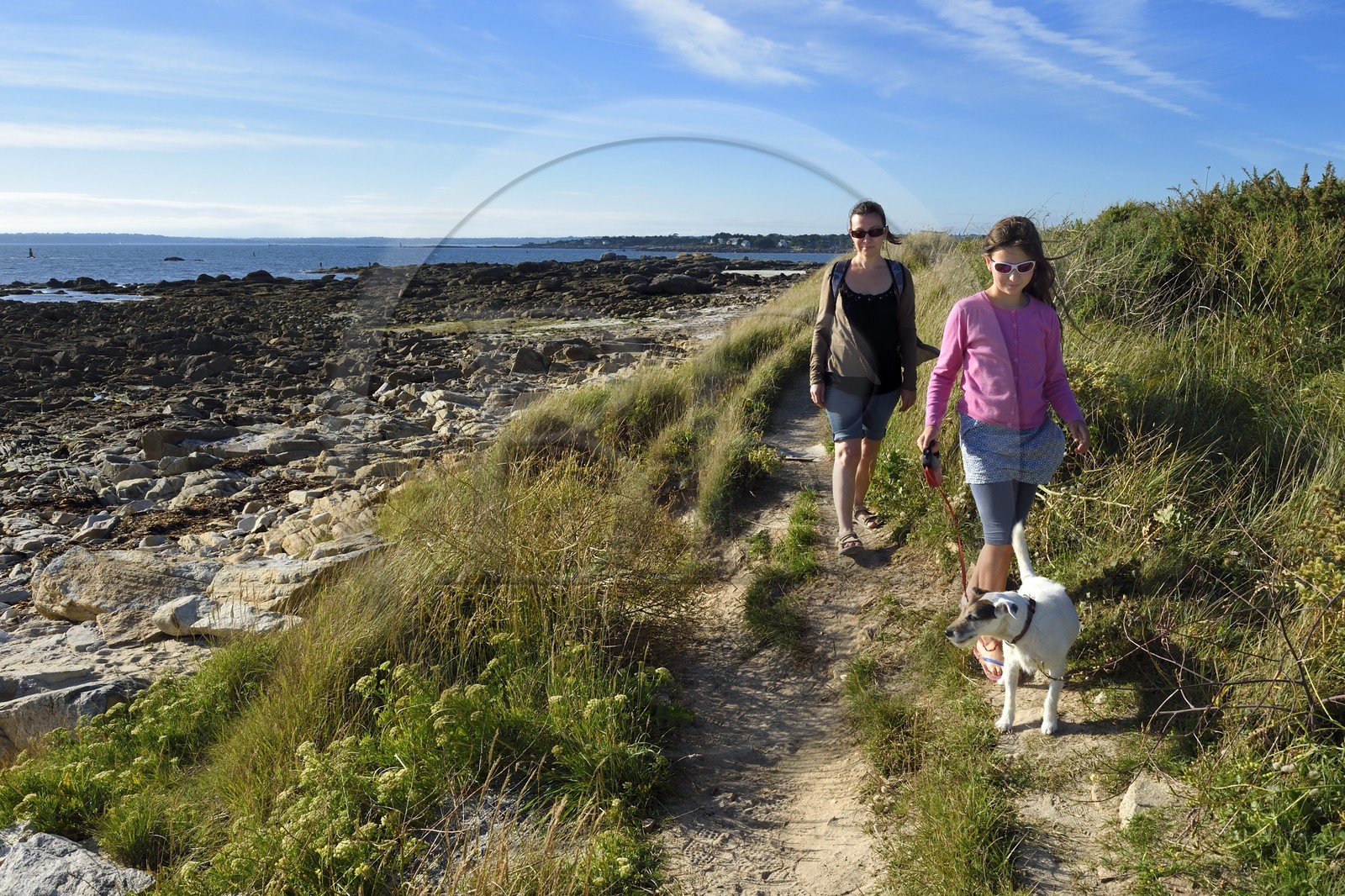 France, Finistère (29), région de Concarneau, Tregunc, bords de mer à la Pointe de la Jument