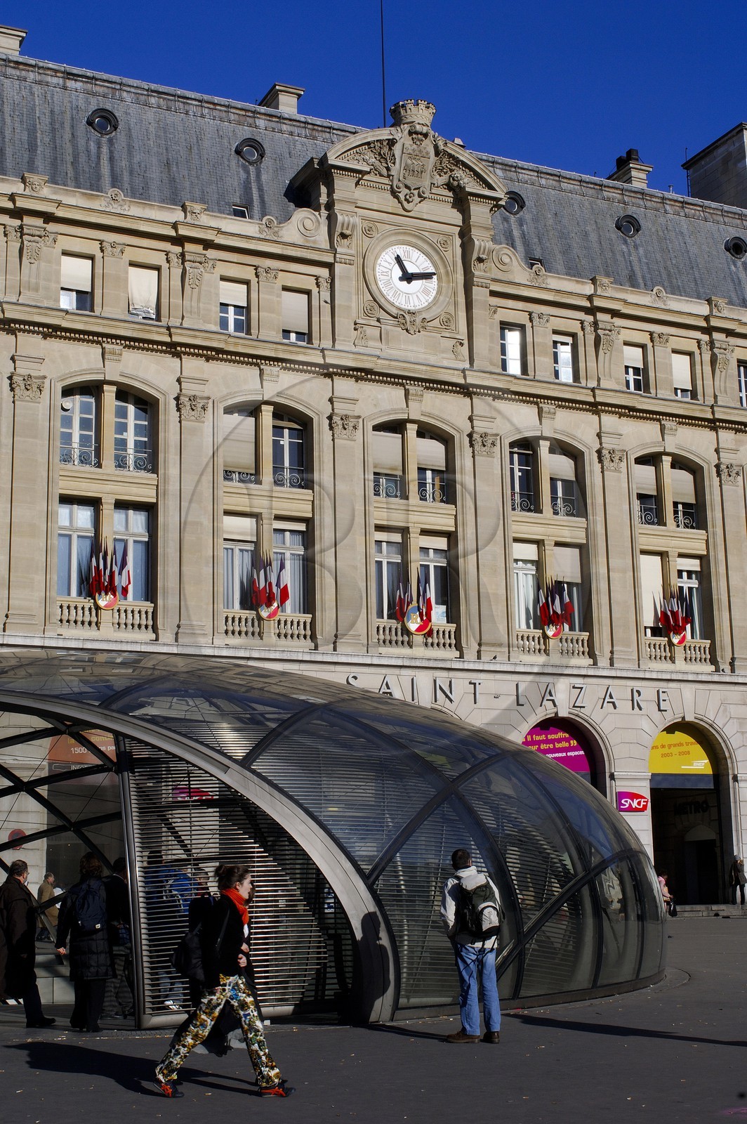 France, Paris (75), la gare Saint-Lazare