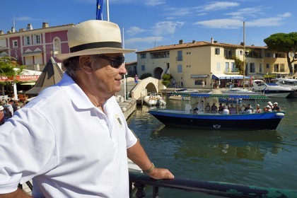 France, Var, Gulf of St Tropez, the Port Grimaud seaside town,  Jean-Claude Filhastre is a pioneer residents of Port-Grimaud