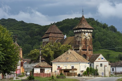 Romania, Transylvania, Valea Viilor (in German Wurmloch), the fortified church listed as World Heritage by UNESCO
