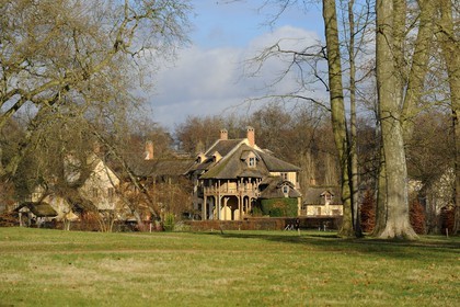 France, Yvelines, Chateau de Versailles, listed as World Heritage by UNESCO, Domaine de Marie Antoinette, Hameau de la Reine (the Queen's Hamlet)
